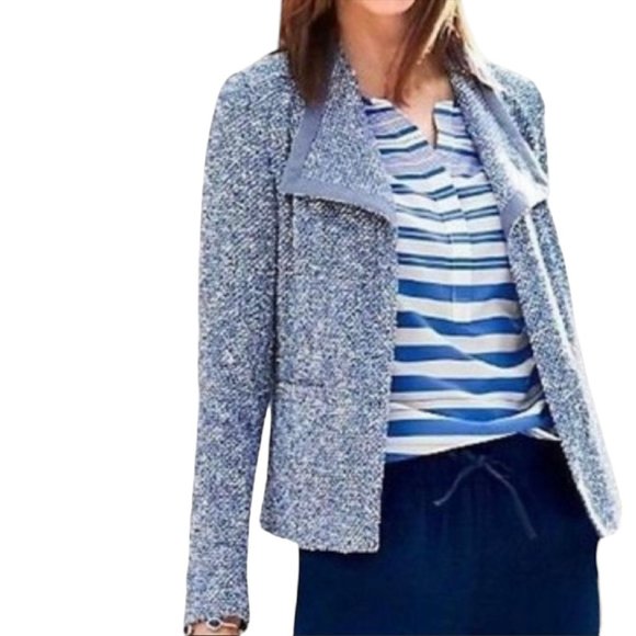 Talbots Tweed Cotton Blend Jacket - Picture 1 of 7
